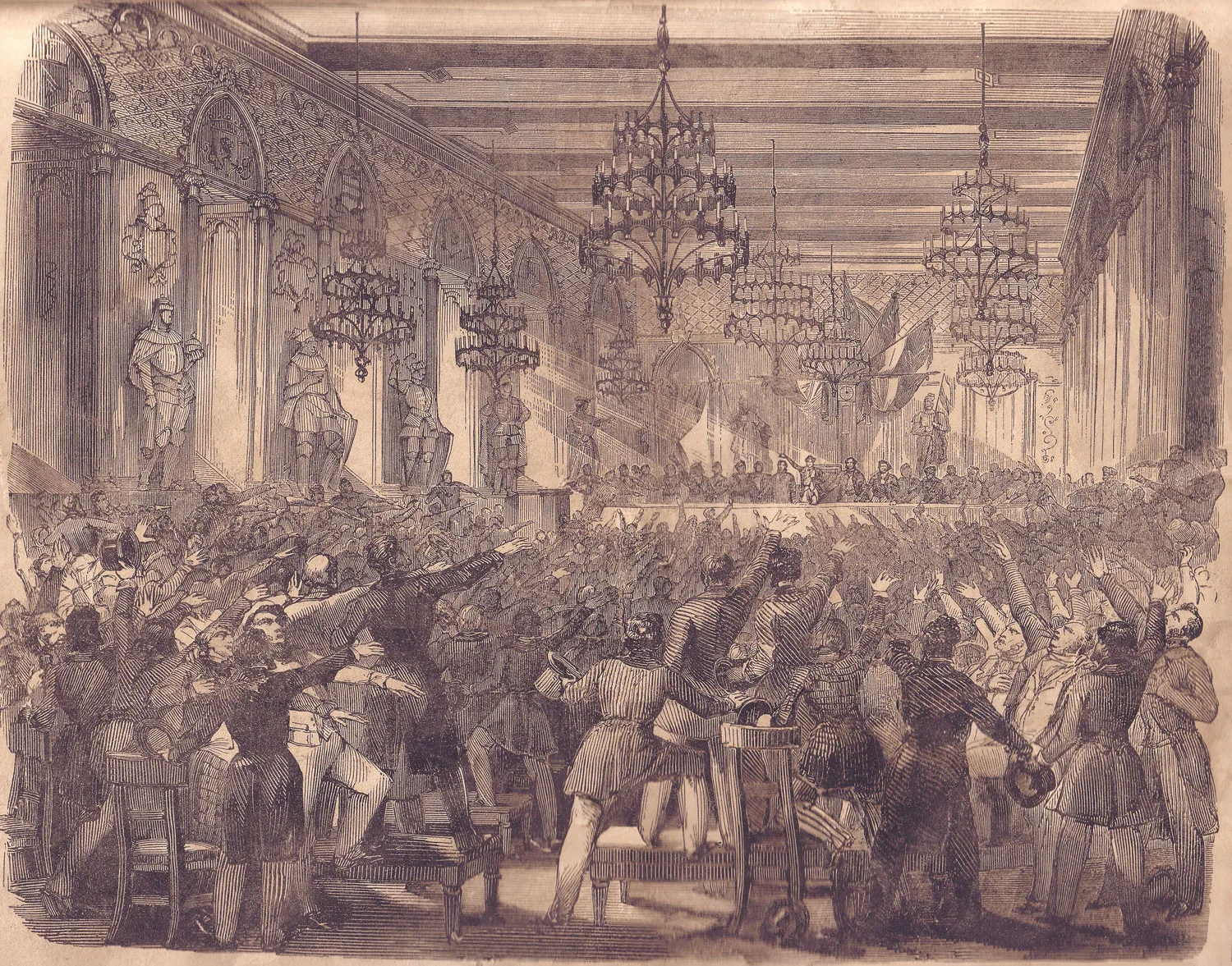 Le parti libéral, fondé en 1846 : image d'archive