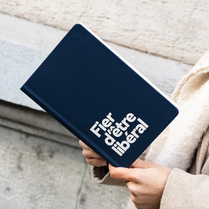 Carnet de note bleu « Fier d’être libéral » 4