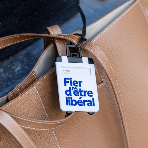 Bagagelabel “Fier om liberaal te zijn”