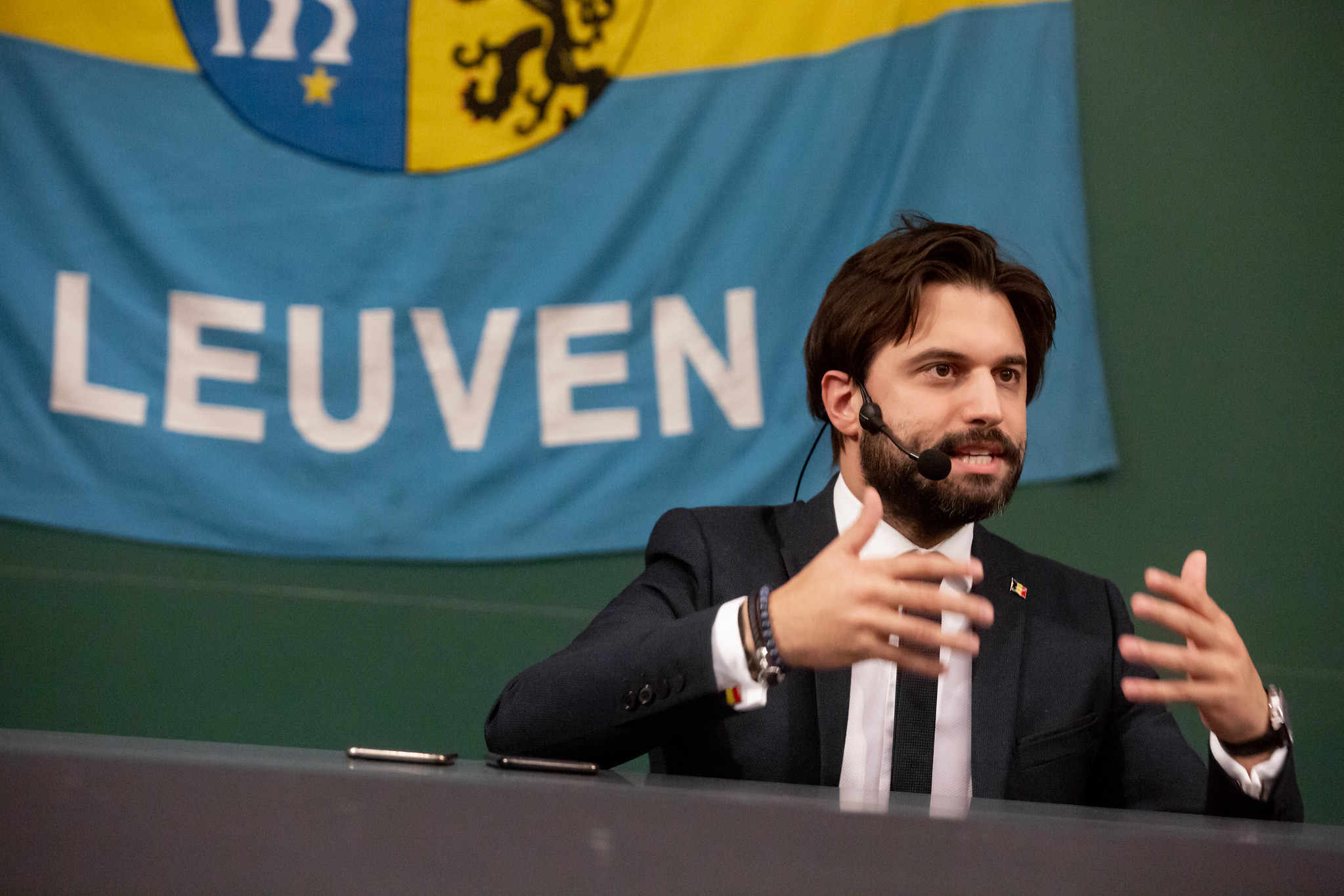 Georges-Louis Bouchez défend l’unité de la Belgique en Flandre