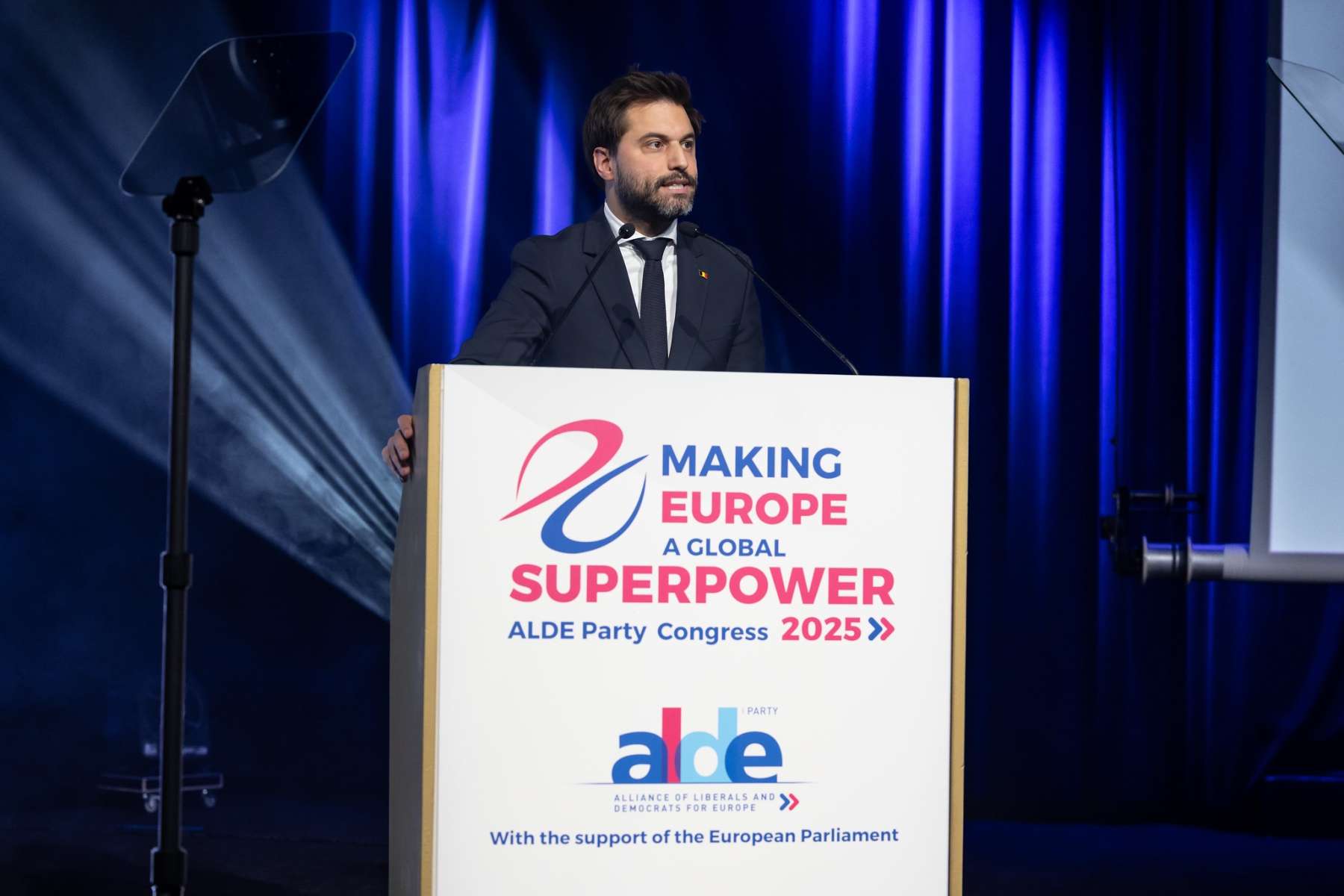 “Si l’Europe veut redevenir une superpuissance, elle doit cesser d’être une super conférence !” Georges-Louis Bouchez au Congrès de l’Alliance of Liberals & Democrats for Europe (ALDE)